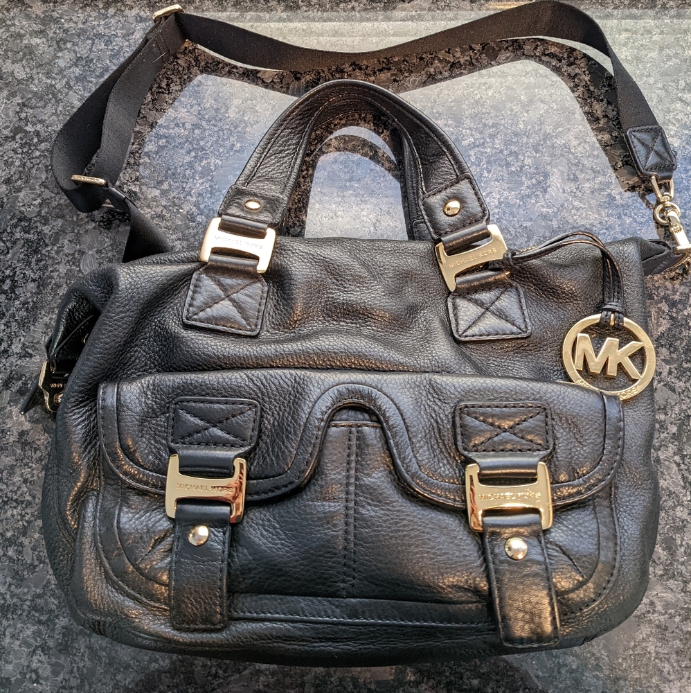 Michael Kors Black Leather Purse / Crossbody